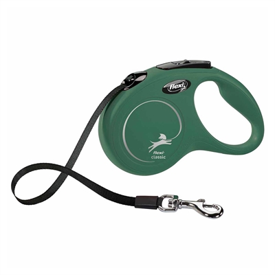 Flexi New Classic Bånd Line Olive S 5 Meter Max 15 Kg